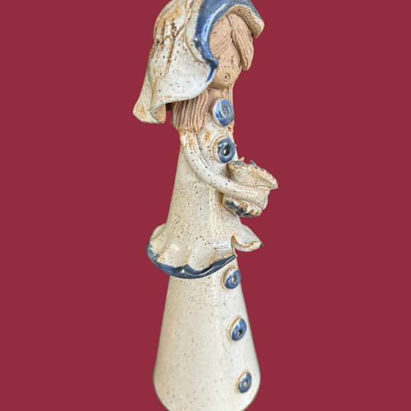 SET OF 2 VINTAGE EARTHENWARE FIGURINES - ABSOLUTELY LOVELY! - Picture 13 of 16